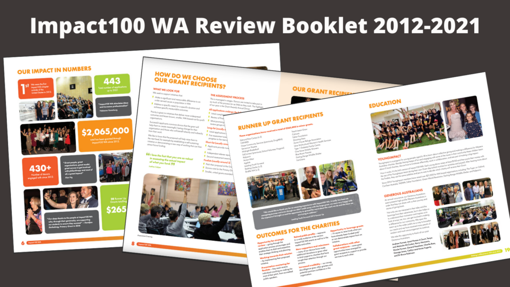 Impact100WA Review Booklet 2012-2021